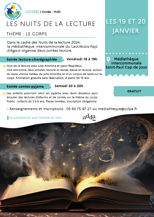 flyer nuits de la lecture