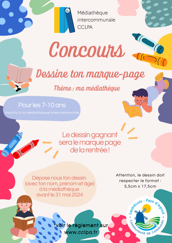 affiche concours marque page