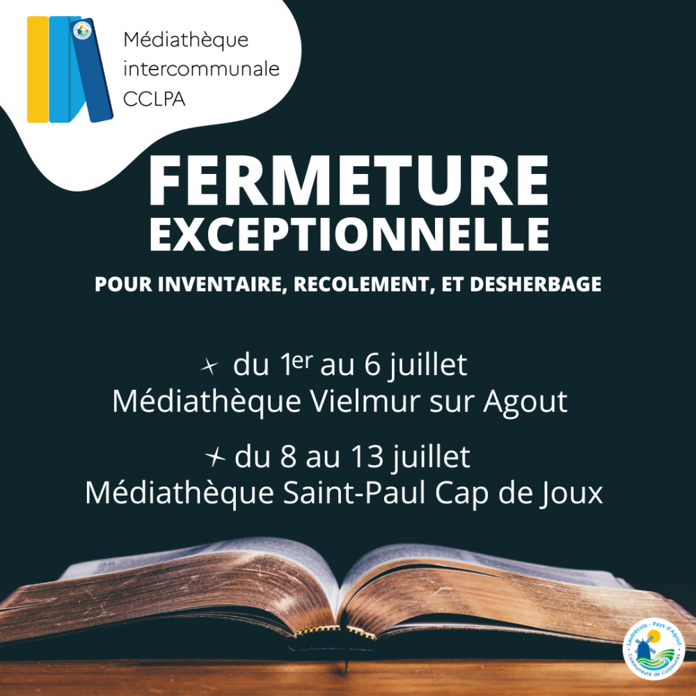 fermeture médiathèque