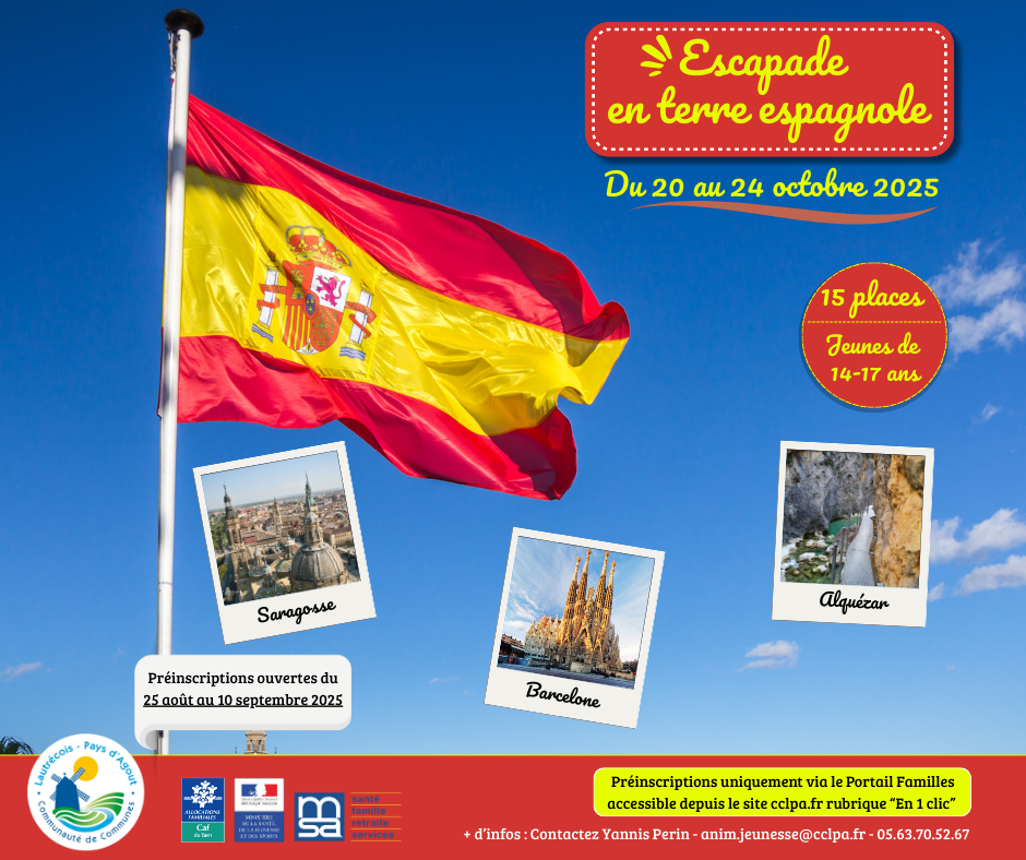 Jeunesse - Escapade en terre espagnole