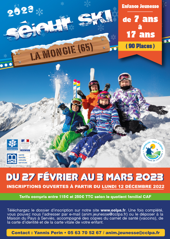 Séjour Ski 2023 - La Mongie / CCLPA