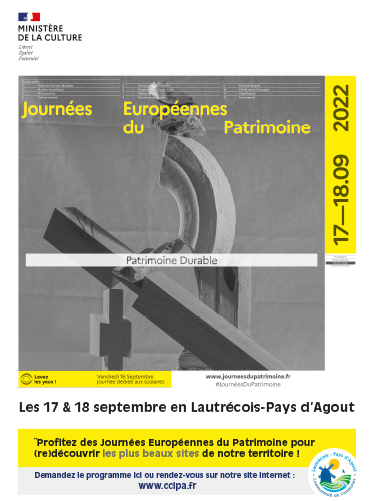 Affiche des Journées Européennes du Patrimoine / 2022