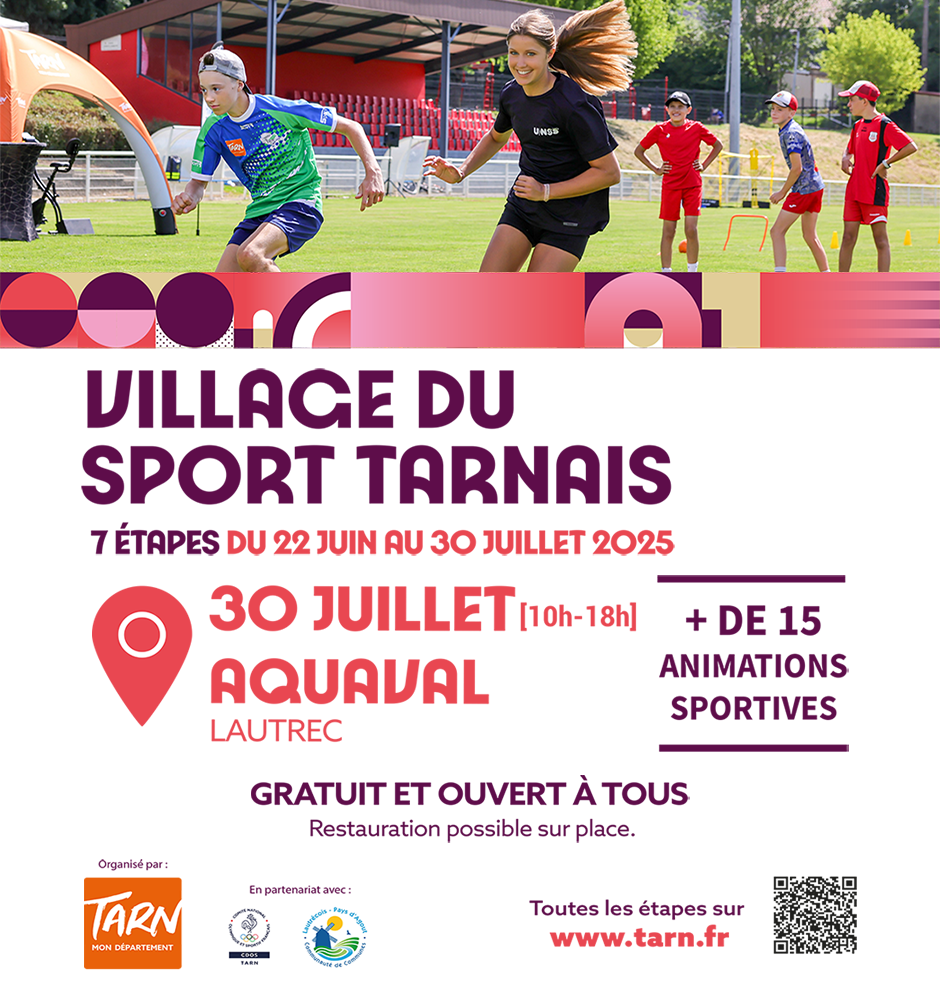 Affiche Village du sport tarnais ร Aquaval