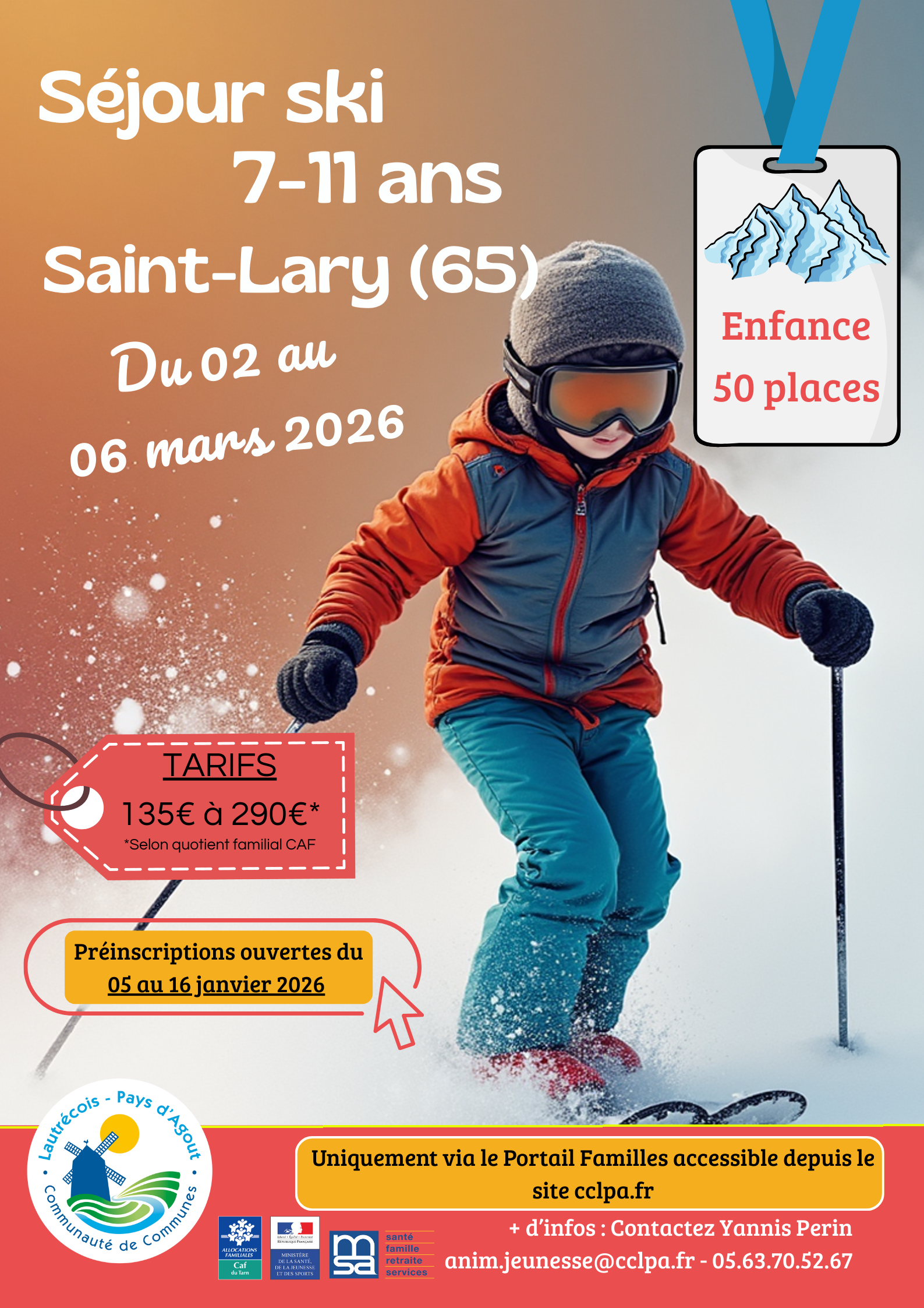 ski enfance
