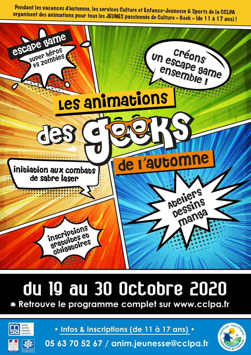Les animations Geeks de l'automne
