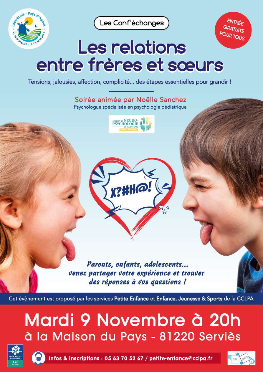 Conf'échanges : Les relations entre frères et soeurs