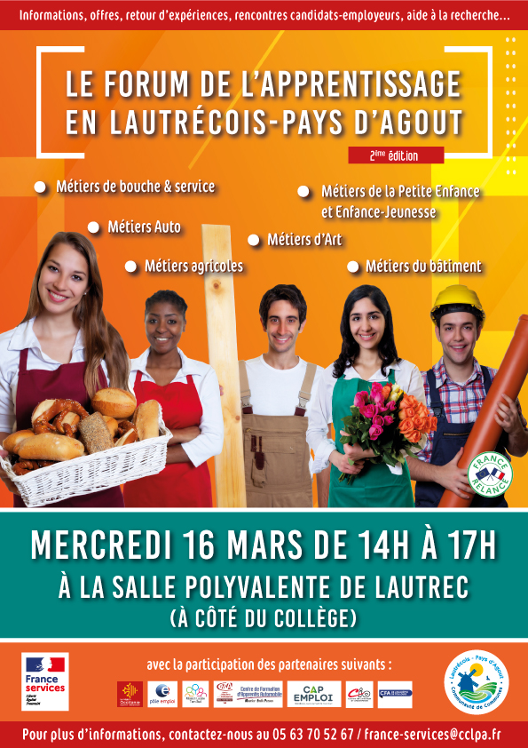 Affiche Forum de l'apprentissage 2022 / France services