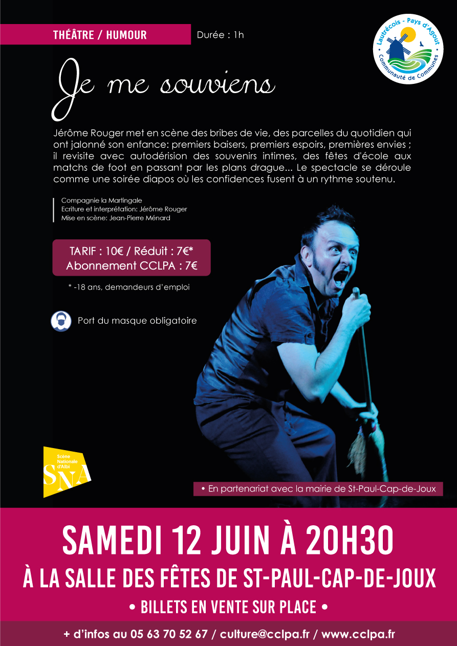 Affiche "Je me souviens" de Jérôme Rouger