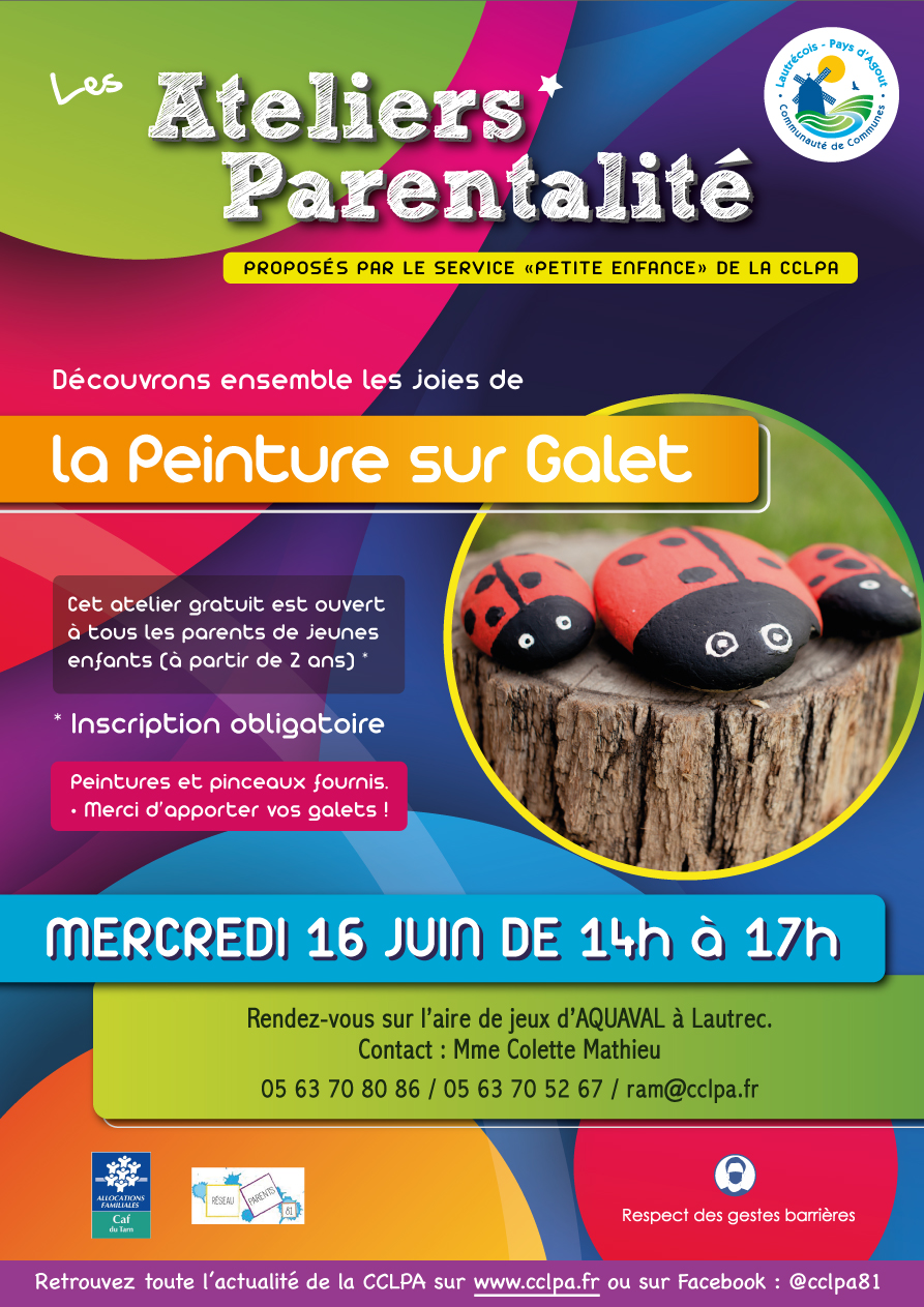 Atelier Parentalité - Peinture sur galet