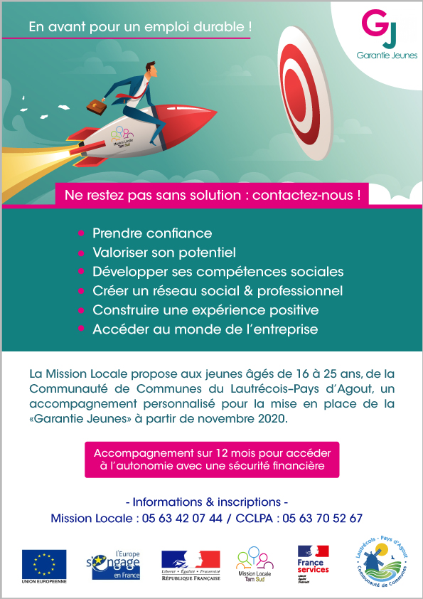 Garantie Jeunes 2020 / CCLPA - Mission Locale du Tarn Sud
