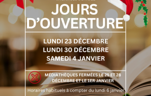 horaires médiathèque