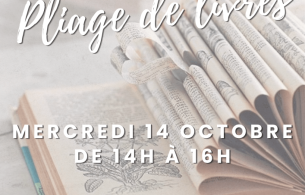 atelier pliage de livres